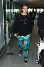 SOPHIE TURNER at Heathrow Airport in London 01/28/2016