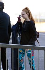 SOPHIE TURNER at Heathrow Airport in London 01/28/2016
