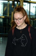 SOPHIE TURNER at Heathrow Airport in London 01/28/2016