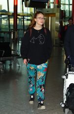 SOPHIE TURNER at Heathrow Airport in London 01/28/2016