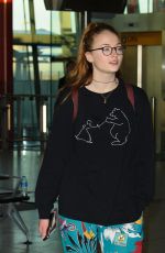 SOPHIE TURNER at Heathrow Airport in London 01/28/2016