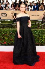 SOPHIE TURNER at Screen Actors Guild Awards 2016 in Los Angeles 01/30/2016