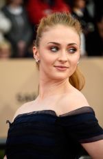 SOPHIE TURNER at Screen Actors Guild Awards 2016 in Los Angeles 01/30/2016