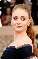 SOPHIE TURNER at Screen Actors Guild Awards 2016 in Los Angeles 01/30/2016