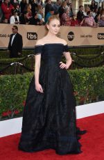 SOPHIE TURNER at Screen Actors Guild Awards 2016 in Los Angeles 01/30/2016