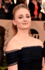 SOPHIE TURNER at Screen Actors Guild Awards 2016 in Los Angeles 01/30/2016