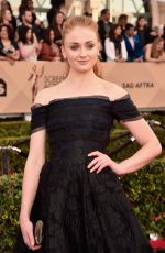 SOPHIE TURNER at Screen Actors Guild Awards 2016 in Los Angeles 01/30/2016