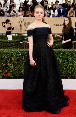 SOPHIE TURNER at Screen Actors Guild Awards 2016 in Los Angeles 01/30/2016