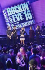 STACY FERGIE FERGUSON at Dick Clark’s New Year’s Rockin Eve with Ryan Seacrest 2016 in New York 12/31/2015