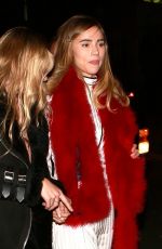 SUKI and IMMY WATERHOUSE at Boa Steakhouse in West Hollywood 01/08/2016