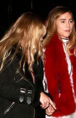 SUKI and IMMY WATERHOUSE at Boa Steakhouse in West Hollywood 01/08/2016