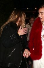 SUKI and IMMY WATERHOUSE at Boa Steakhouse in West Hollywood 01/08/2016