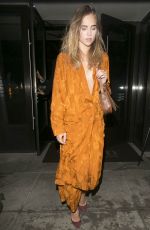SUKI WATERGOUSE Leaves Palms Restaurant in Beverly Hills 01/07/2016