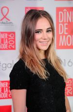SUKI WATERHOUSE at Sidaction Gala Dinner 2016 in Paris 01/28/2016