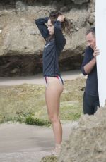 SUKI WATERHOUSE in Bikini Bottom Surfing in Barbados 01/04/2016