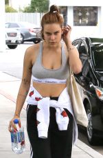 TALLULAH WILLIS in Tank Top Leaves a Gym in Los Angeles 01/27/2016