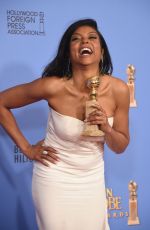 TARAJI P. HENSON at 73rd Annual Golden Globe Awards in Beverly Hills 10/01/2016