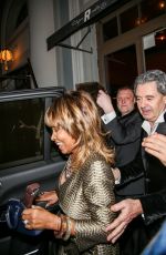 TINA TURNER and Erwin Bach Leaves His Birthday Party in Zurich 01/25/2016