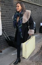 TISHA MERRY Arrives at Euston Station in London 01/20/2016