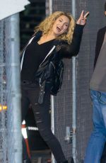 TORI KELLY Arrives at Jimmy Kimmel Live! in Hollywood 01/04/2016