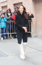 TROIAN BELLISARIO Leaves The View in New York 01/12/2016