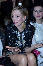 UMA THURMAN at Guo Pei Spring/Summer 2016 Fashion Show in Paris 01/27/2016