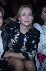 UMA THURMAN at Guo Pei Spring/Summer 2016 Fashion Show in Paris 01/27/2016