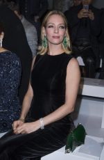 UMA THURMAN at Ralph & Russo Haute Couture Spring/Summer 2016 Fashion Show in Paris 01/25/2016