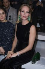 UMA THURMAN at Ralph & Russo Haute Couture Spring/Summer 2016 Fashion Show in Paris 01/25/2016