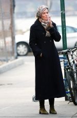 UMA THURMAN Out and About in New York 01/01/2016