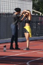VAL MERCADO on the Set of Fitness Photoshoot in Miami 01/24/2016
