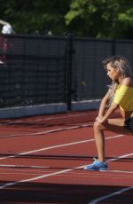 VAL MERCADO on the Set of Fitness Photoshoot in Miami 01/24/2016
