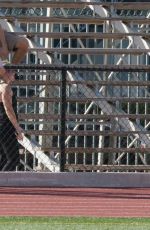 VAL MERCADO on the Set of Fitness Photoshoot in Miami 01/24/2016