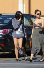 VANESSA and STELLA HUDGENS Leaves Walgreens in Los Angeles 01/25/2016