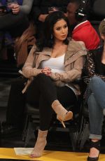 VANESSA BRYANT at a Lakers Game 01/12/2015