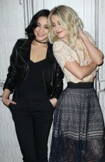 VANESSA HUDGENS and JULIANNE HOUGH at AOL Build SPeakers Series in New York 01/18/2016