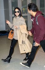 VANESSA HUDGENS at JFK Airport in New York 01/17/2016