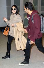 VANESSA HUDGENS at JFK Airport in New York 01/17/2016