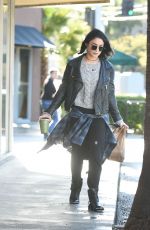 VANESSA HUDGENS Leaves Break Room Cafe in Studio City 01/07/2016