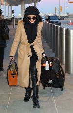VANESSA HUDGENS Leaves JFK Airport in New York 01/17/2016