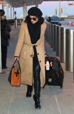 VANESSA HUDGENS Leaves JFK Airport in New York 01/17/2016