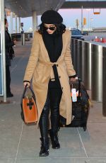 VANESSA HUDGENS Leaves JFK Airport in New York 01/17/2016
