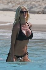 VICTORIA SILVSTEDT in Bikini on the Beach in St. Barts 01/02/2016