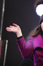 WHITNEY CUMMINGS Celebrates New Year at Times Square in New York 12/31/2015