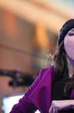 WHITNEY CUMMINGS Celebrates New Year at Times Square in New York 12/31/2015