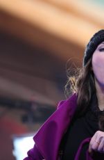 WHITNEY CUMMINGS Celebrates New Year at Times Square in New York 12/31/2015