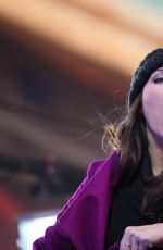 WHITNEY CUMMINGS Celebrates New Year at Times Square in New York 12/31/2015