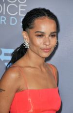 ZOE KRAVITZ at Critics’s Choice Awards 2016 in Santa Monica 01/17/2016