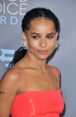 ZOE KRAVITZ at Critics’s Choice Awards 2016 in Santa Monica 01/17/2016