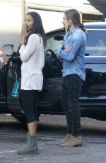ZOE SALDANA Out for Lunch in Beverly Hills 01/13/2016